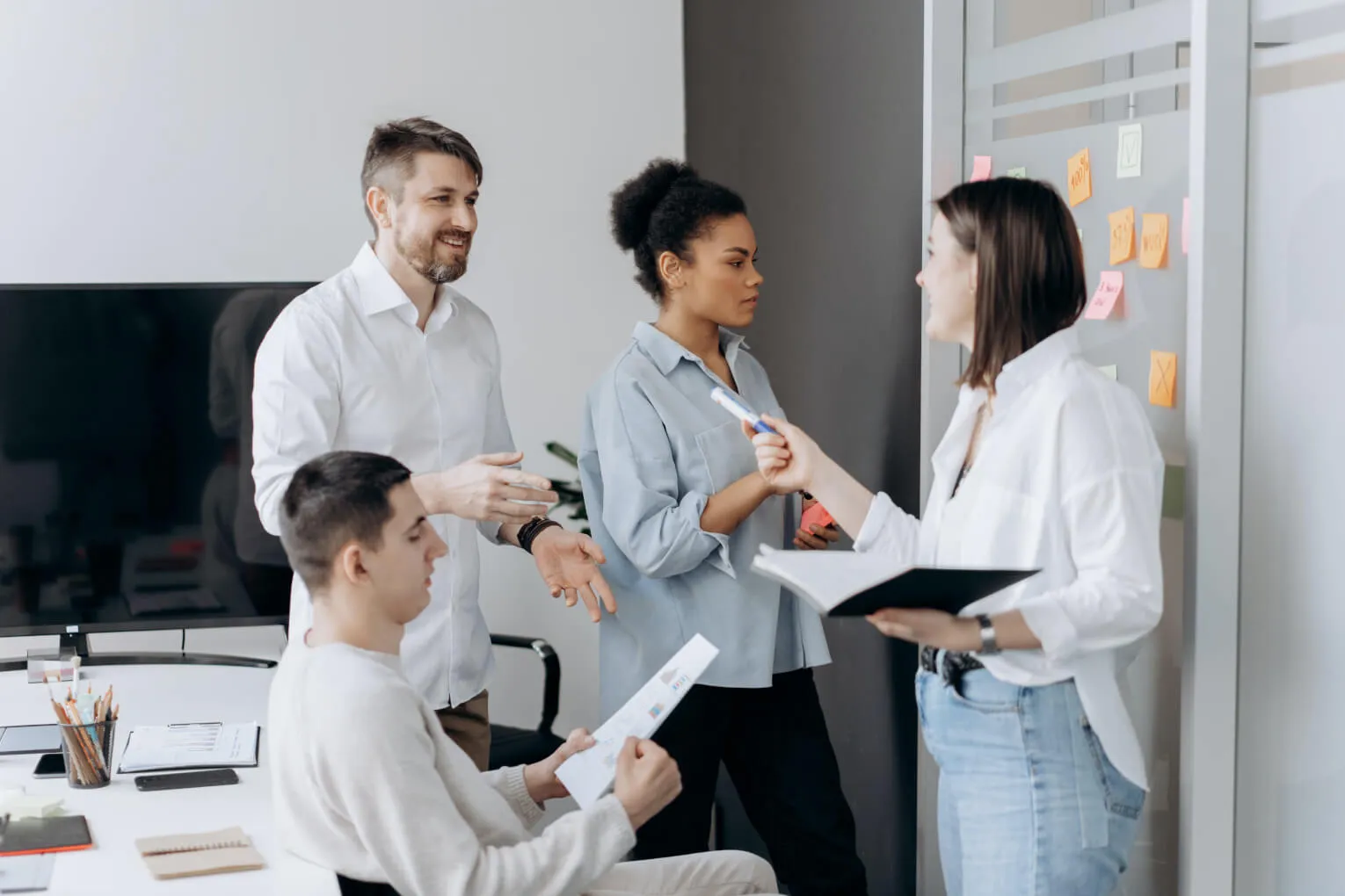 Nonprofit professionals planning community programs